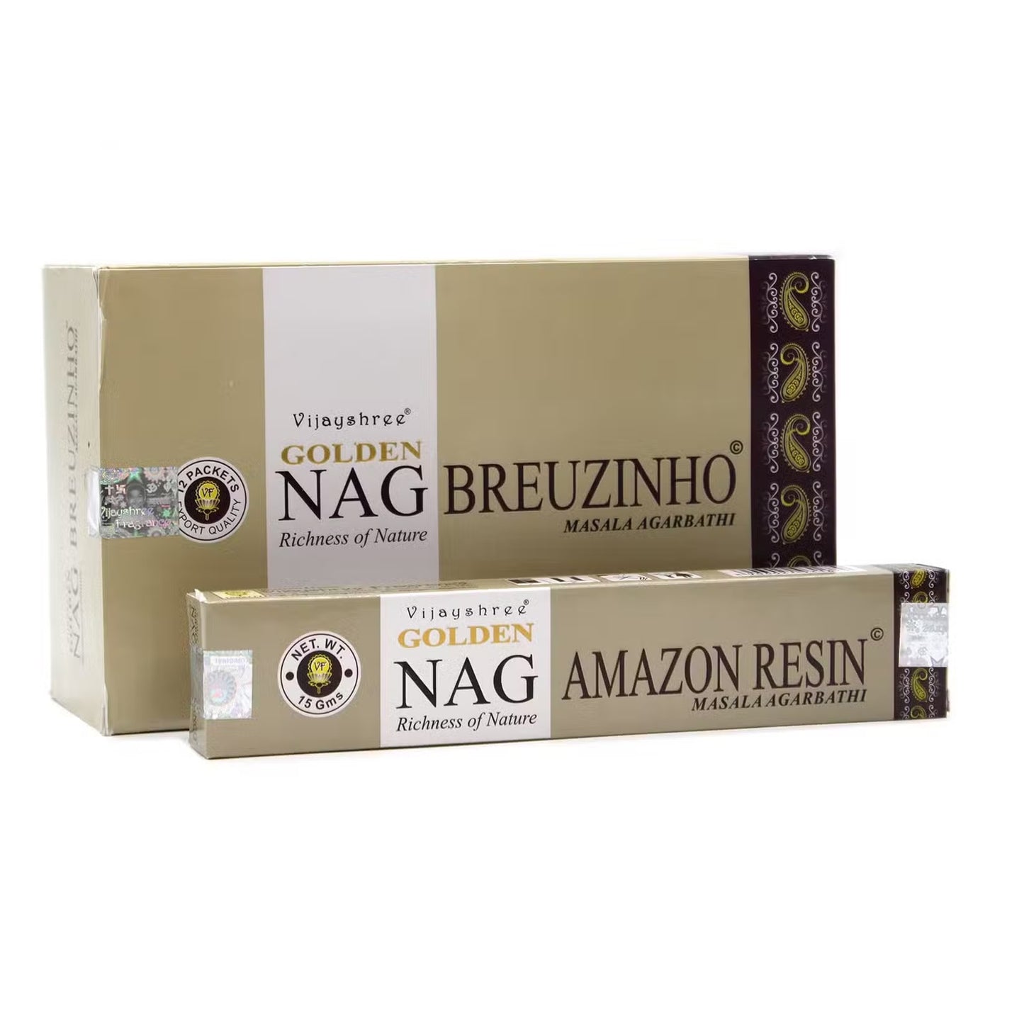 Bețișoare Parfumate Golden Nag - Rășină Amazoniană