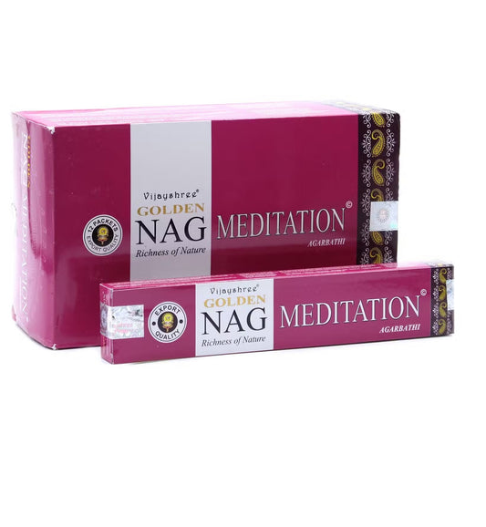 Bețișoare Parfumate Golden Nag - Meditatie